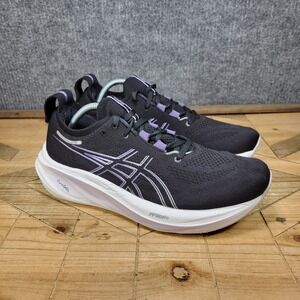 ASICS Gel-Nimbus 26 Running Sneaker 1012B601 Women's Size 11 Black/Dusty Purple